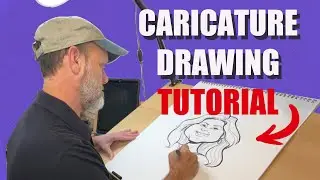 Live Event Caricature Drawing Tutorial: Drawing Interesting Shapes!￼