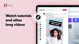 Opera becomes the first browser to add built-in TikTok into its browser sidebar