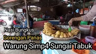 Mawarung di kedai kopi simpang empat Sungai Tabuk - Gubernur Syarkawi 
