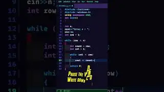 PATTERN-68||Number Triangle|| C++ || C language tutorial🔺📘📕 