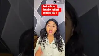 Don’t go for an interview without watching this👇| interview questions |interview preparation✅