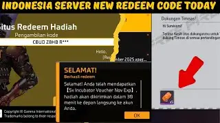ff Indonesia server new redeem code today 🔥 Indonesia server website redeem code 🎯