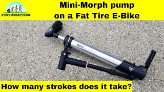Bike Pump - Topeak's Mini Morph tire pump will do the job on an E-Bike Fat Tire..