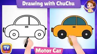 How to Draw a Motor Car? - More Drawings with ChuChu - ChuChu TV Drawing Lessons for Kids