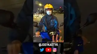 ALMOST got HIT by a motorcycle #joeykaotyk #shorts #irlstreamer