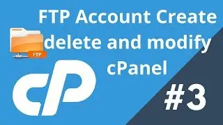How to create or delete FTP on cPanel | Use cPnael FTP server | cPanel Bangla tutorial #3