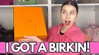 UNBOXING my DREAM HERMES BIRKIN From The Boutique!!! 🥂 Vert Yucca Birkin 25