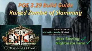 Zombiemancer Buffed??   Yes it is.   POE 3.29 Allflame- Build Guide
