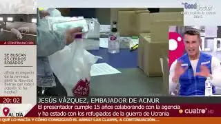 Jesús Vázquez visita el programa Cuatro al Día | 12 Meses Mediaset