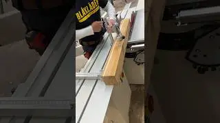 Setting up and cutting some tapered table legs on the SCM slide saw 