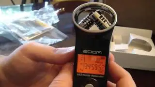 Zoom H1 Audio Recorder Review and audio quality test unboxing