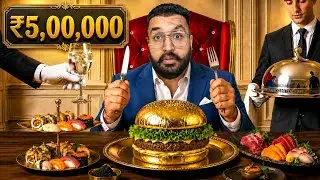 ₹500 vs ₹50,000 Food Challenge! Street Food vs Luxury Restaurant 😲