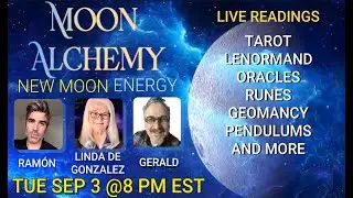 Moon Alchemy: New Moon Energy Readings with ‪@TarotStache ‬ and ‪@lindadegonzalez ‬