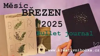 Březen, 2025,bullet journal, diář