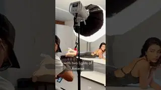 Behind the scenes of photoshoot using Amaran 300 C and 150c