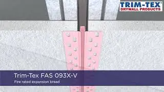 Fire Rated 093V Expansion Joint, Trim-Tex