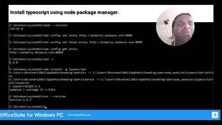 Typescript tutorial setup