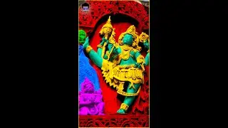 The stone carving showing Vishnu avatar Vamana taking one of three steps!