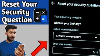 How to reset your security question in calculator hide app 2020 | Change your security question