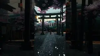 AI Goryo Shrine waiting for train