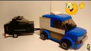 Самоделка машина с прицепом!