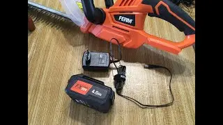 Ferm FX Power 20V 4Ач, тест аккумулятора и з/у, аккумуляторный кусторез HTM1005.
