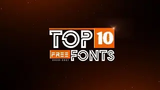 Top 10 Fonts In 2021 || Thumbnail and design Fonts