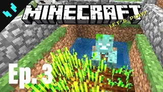 Minecraft Let’s Play! Episode 3 | Farming & Mining!
