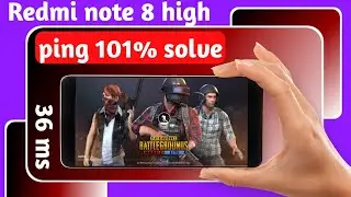 Redmi note 8 high ping solve | redmi note 8 pubg mobile high ping fix | redmi note 8 hing ping