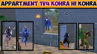 PURA SQUAD BARBAAD 🔥 || APARTMENT 1 V 4 CLUTCH 🔥 | Rakesh Kushwaha|| BGMI