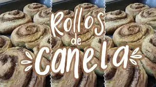 🤤 Cinnamon rolls con glaseado de naranja 🍊