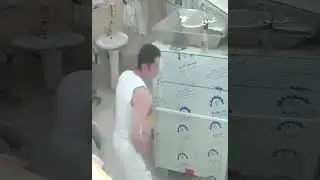 Factory worker almost gets shredded by machine!
