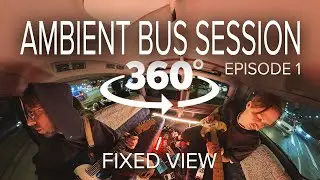 Ambient Guitar Bus Session Ep1 (fixed view) | Road in Saint Petersburg