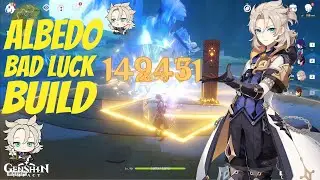 Albedo Level 90 with Trash Artifact, F2P & Bad Luck Build! | Genshin Impact Showcase
