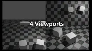 [UPBGE0.36]4Camera viewports to display