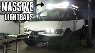 Installing 3 Massive Auxbeam Light Bars on the Lifted Mini-Van