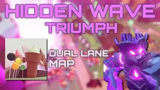 HIDDEN WAVE Triumph on DUAL LANE MAP | Tower Defense Simulator | Roblox