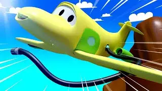 Troy der Zug -  Penny das Flugzeug 3  - Autopolis 🚄 Lastwagen Zeichentrickfilme für Kinder
