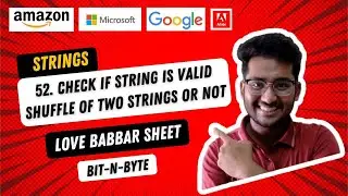 52. Check if string is valid shuffle of two strings or not | Love Babbar DSA sheet | 450 DSA