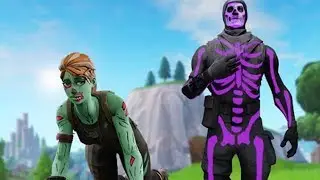 ich spiele als NOSKIN und werde von OG SKINS gemobbt und zeige dann LILA SKULL TROOPER..! (Fortnite)