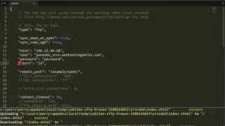 How to connect Sublime text via FTP