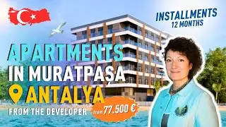 Inexpensive Apartments in Antalya, Muratpasa with Installment Payment from The Developer.