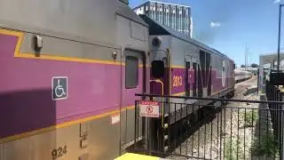 EPIC HORNSHOW @ MBTA CHELSEA MARKET BASKET TRAIN STATION HSP46 F40PH-3C - Jaquellen the railfan