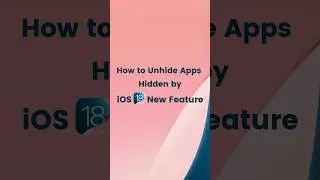 🔓How to Unhide Hidden Apps on iPhone | iOS 18 Built-in Feature