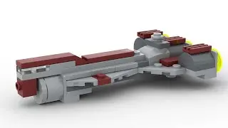 Lego 30242 Republic Frigate Speed Build Studio Bricklink LDD by PLegoBB