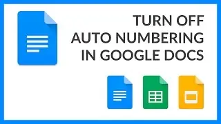 Turn Off Auto Numbering in Google Docs