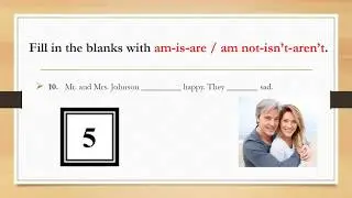 Fill-in exercise with verb to be - Easy English Lesson