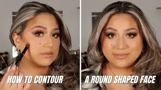 how to contour round shape face