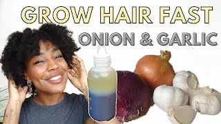 ONION AND GARLIC hair oil for RAPID hair growth and REDUCE HAIR FALL