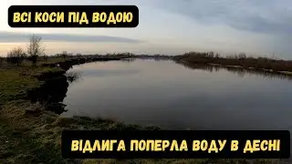 Пішла вода! Десна їсть берег! Риболовля на піднятті води! Де ховається зубаста!
